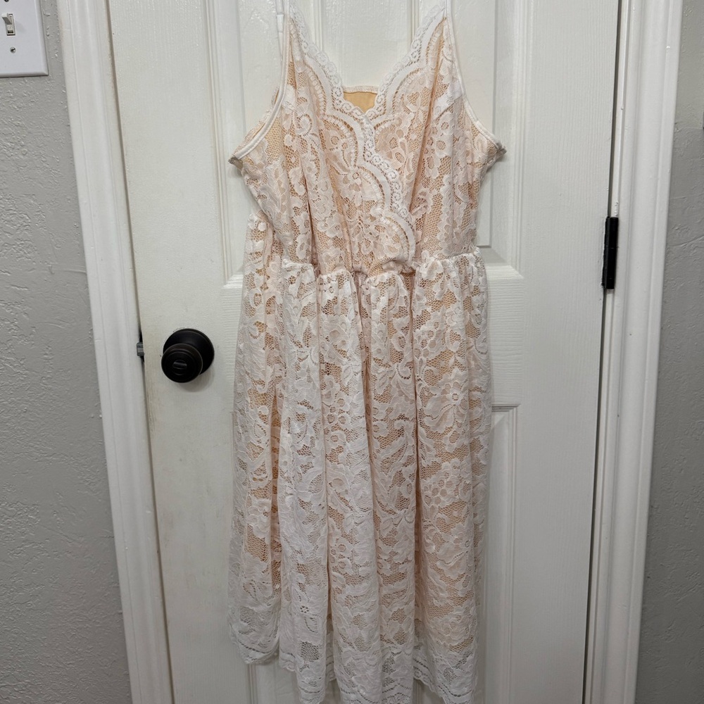 SHEIN Curve 2XL Peach Dress